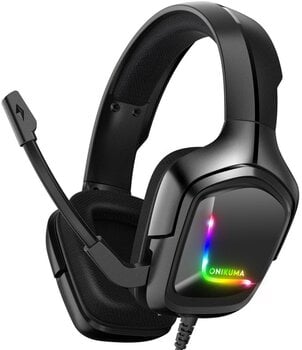 Słuchawki PC Onikuma K20 RGB Wired Gaming Headset Czarny Słuchawki PC - 1