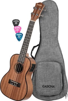 Koncertní ukulele Cascha HH2035EL Mahogany LH Set Koncertní ukulele - 1