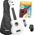 Cascha HH 3975 White Sopran ukulele