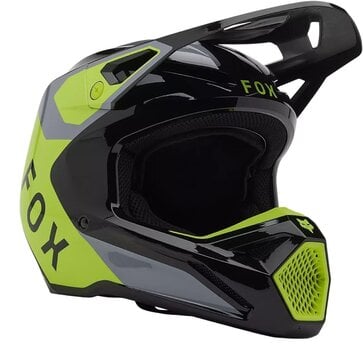 Helmet FOX V1 Lean Grey/Yellow M Helmet - 1