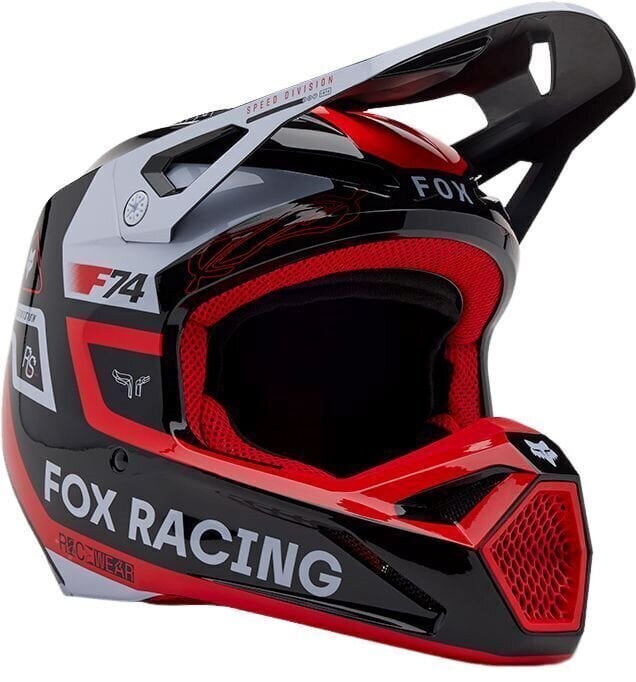 Каска FOX V1 Race Spec Fluorescent Red L Каска