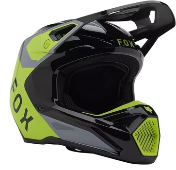 Casco FOX V1 Lean Grey/Yellow XL Casco - 1