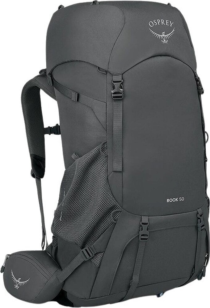 Outdoor Backpack Osprey Rook 50 Dark Charcoal/Silver Lining Outdoor Backpack