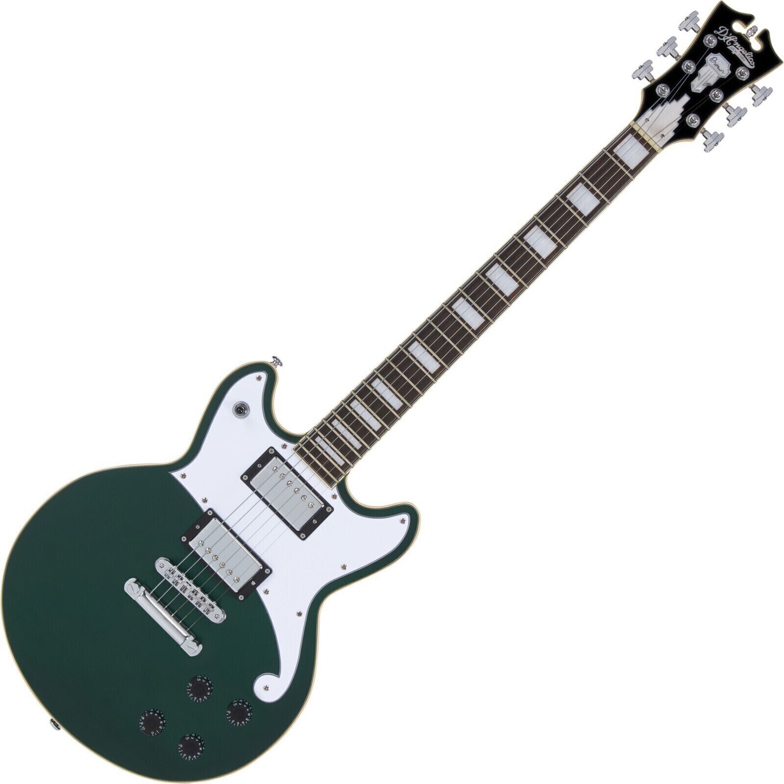 Elektrisk guitar D'Angelico Premier Brighton Satin Sherwood Green Elektrisk guitar