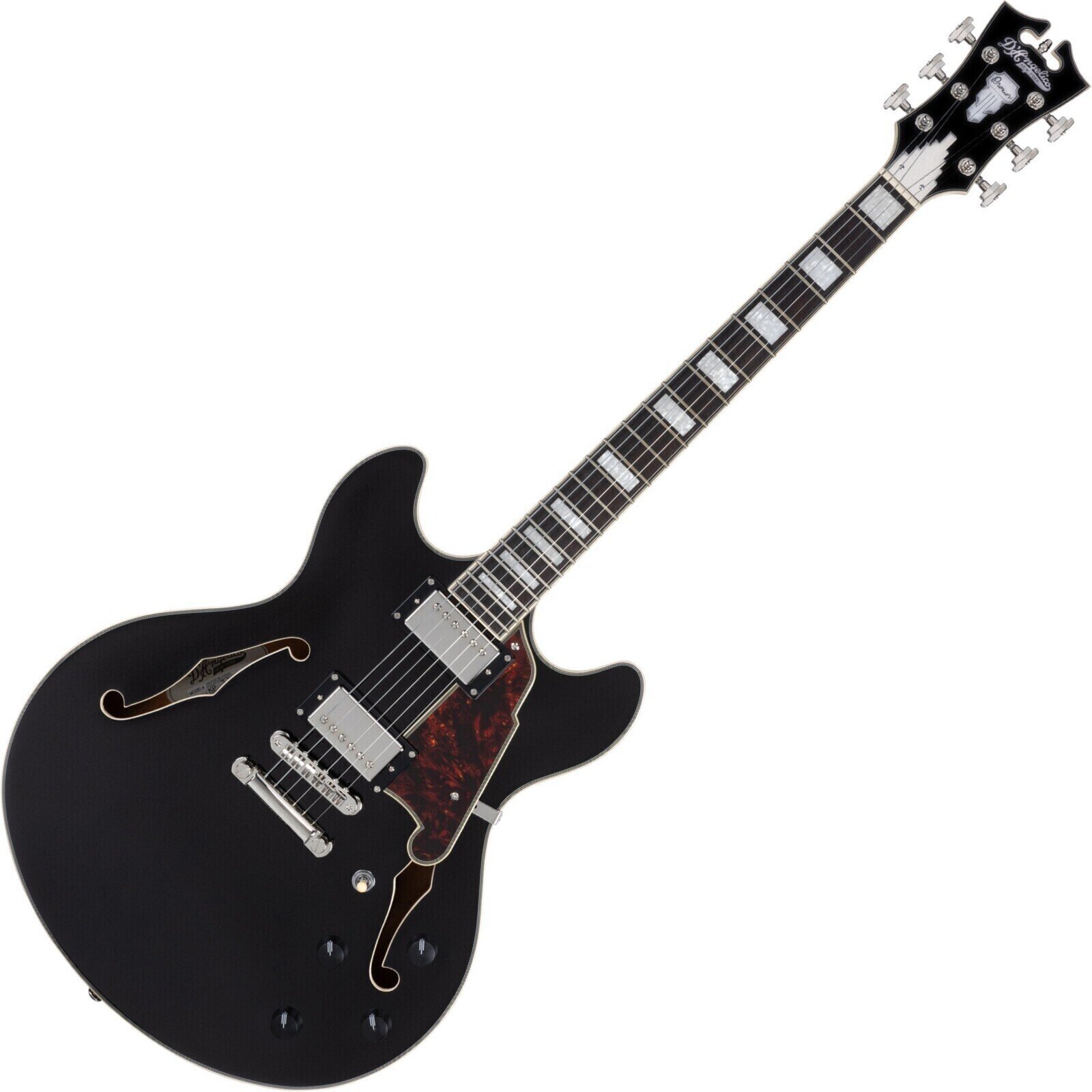 Halvakustisk guitar D'Angelico Premier DC Black Flake Halvakustisk guitar