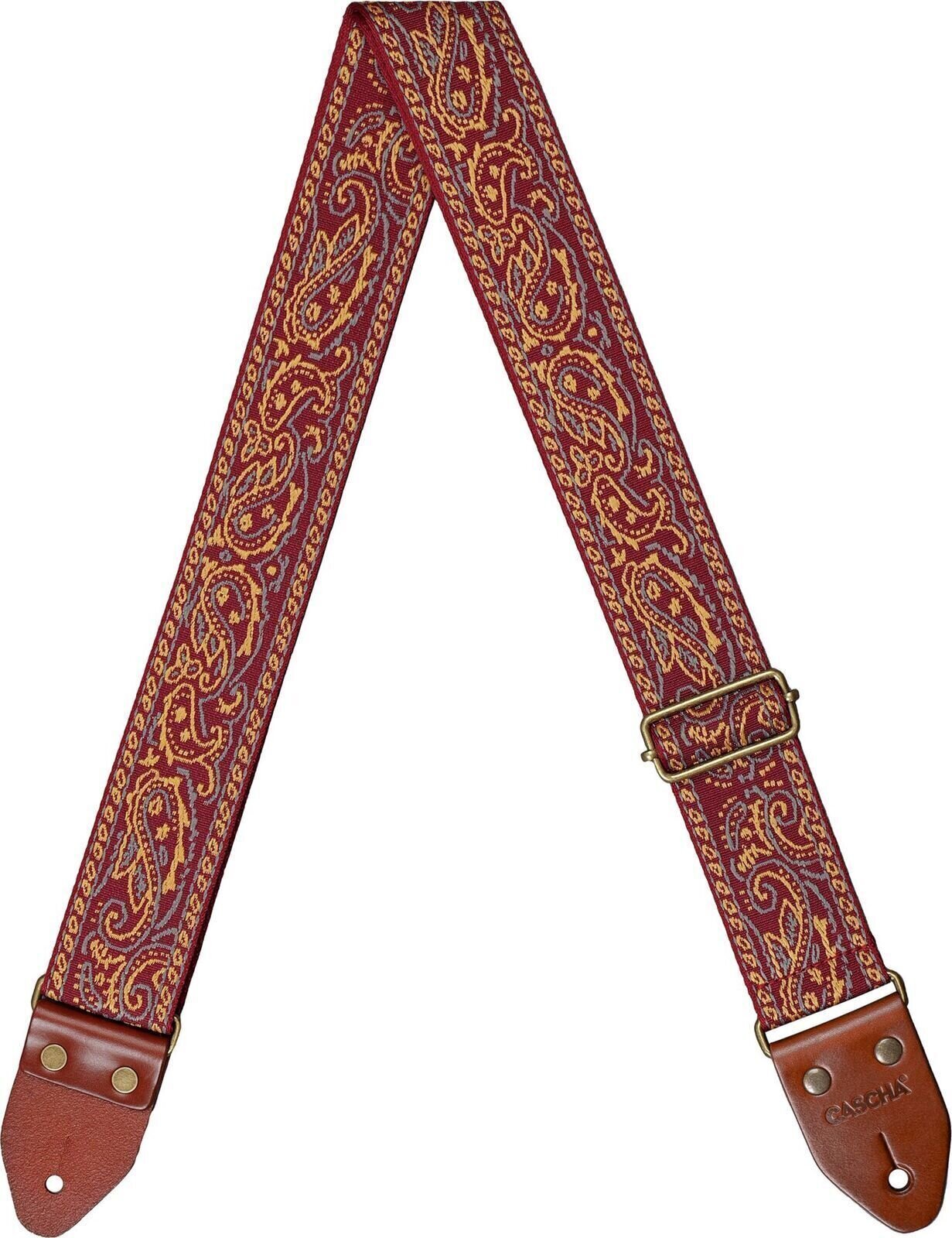 Textile guitar strap Cascha CGS-JW2 Jacquard Textile guitar strap Paisley