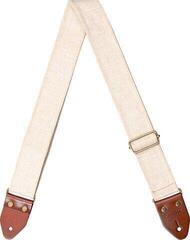 Textil gitár heveder Cascha CGS-CD2 Cotton Textil gitár heveder Beige Linen
