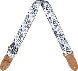 Textil gitár heveder Cascha CGS-VC3 Vegan Cork Textil gitár heveder Blue Twigs