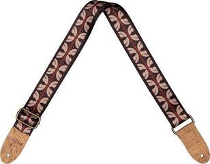 Textile guitar strap Cascha CGS-VC10 Vegan Cork Ethnic Red Stripes Textile guitar strap