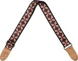 Cascha CGS-VC10 Vegan Cork Ethnic Red Stripes Textile guitar strap (Like new)