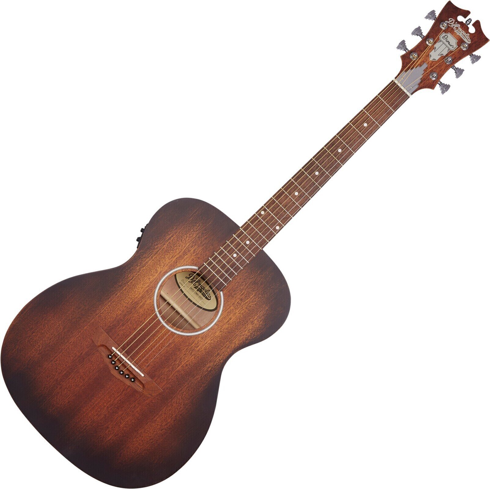 Guitare acoustique-électrique D'Angelico Premier Tammany LS Aged Mahogany Guitare acoustique-électrique