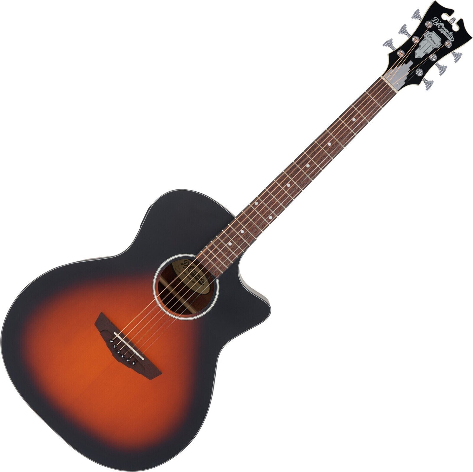 Guitare acoustique-électrique D'Angelico Premier Gramercy LS Satin Vintage Sunburst Guitare acoustique-électrique (Endommagé)