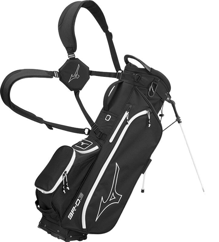 Torba golfowa stojąca Mizuno BR-D3 25 Torba golfowa stojąca Black/White