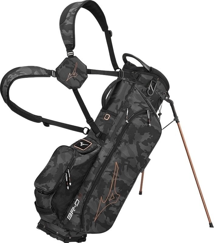 Фото - Гольф Mizuno BR-D3 25 Torba golfowa stojąca Black Camo/Copper Camo BRD3S2 