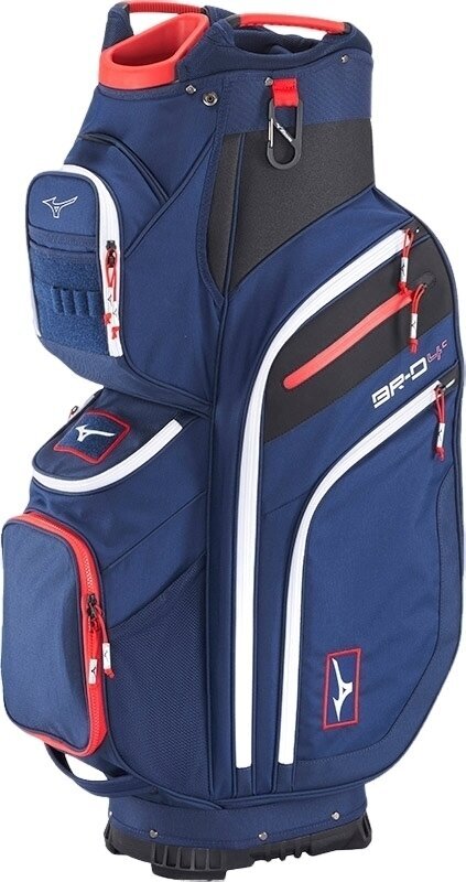 Sac de golf pentru cărucior Mizuno BR-D4 25 Navy/Red Sac de golf pentru cărucior