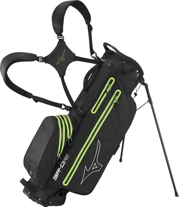 Torba za golf sa stalkom Mizuno BR-DRI 25 Torba za golf sa stalkom Black/Green