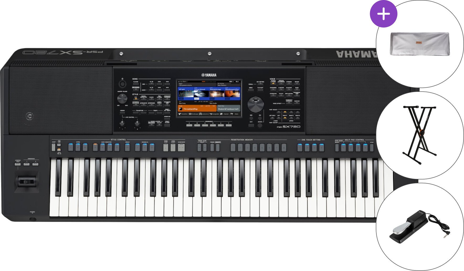 Clavier professionnel Yamaha PSR-SX720 SET Clavier professionnel