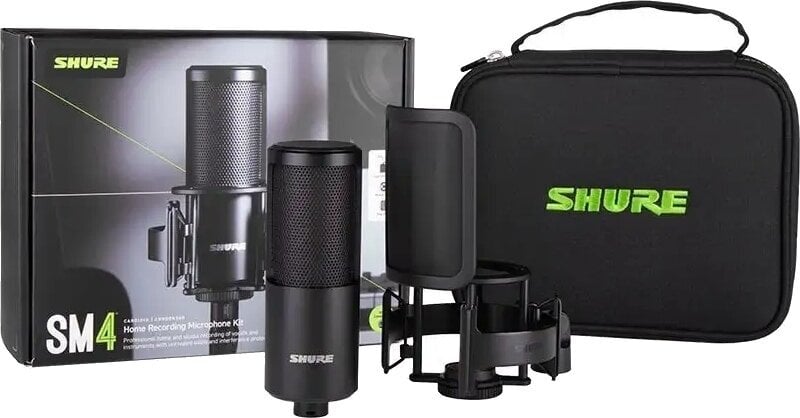 Condensatormicrofoon voor zang Shure SM4-KIT Condensatormicrofoon voor zang