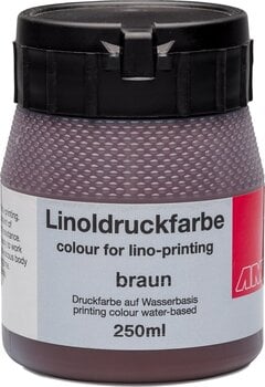 Paint For Linocut AMI 501030 Paint For Linocut Brown 250 ml - 1