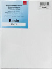 Peinture Toile AMI Peinture Toile 583895 White 18 x 24 cm 1 pc