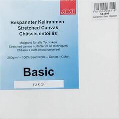 Peinture Toile AMI Peinture Toile 583896 White 20 x 20 cm 1 pc