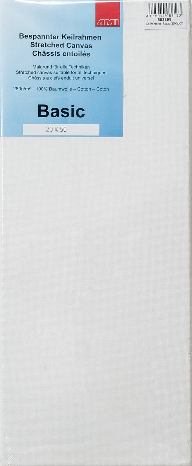 Painting Canvas AMI Painting Canvas White 20 x 50 cm 1 pc