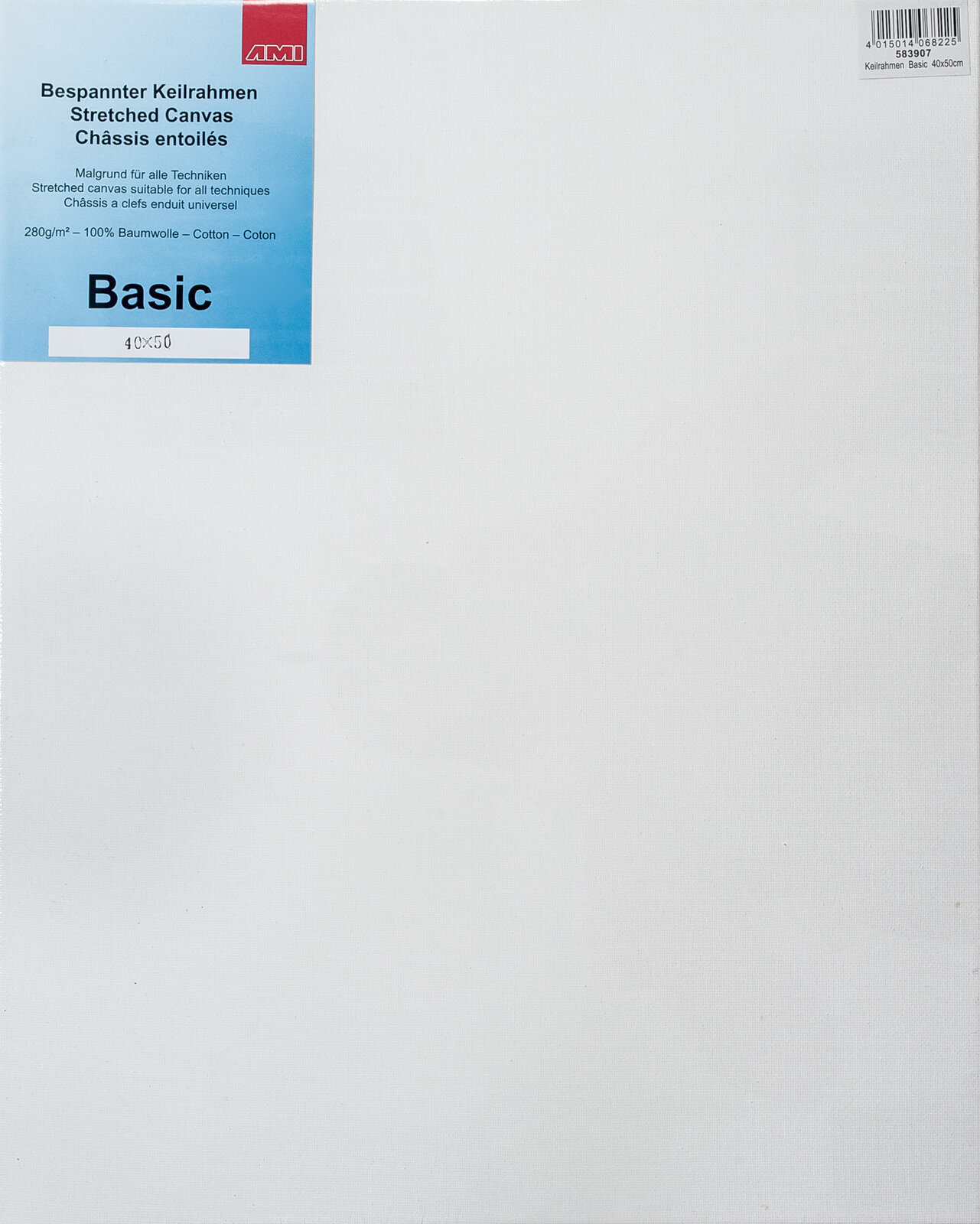 Peinture Toile AMI Peinture Toile White 40 x 50 cm 1 pc