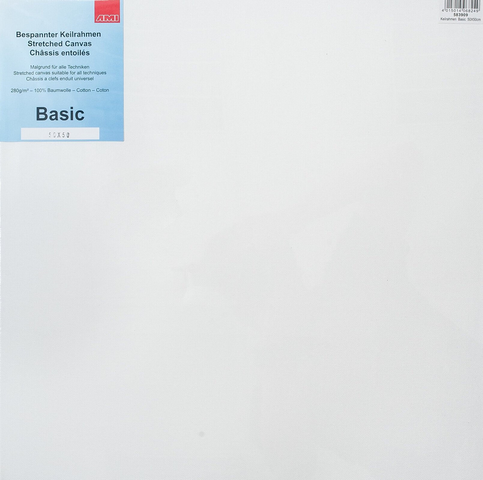 Peinture Toile AMI Peinture Toile White 50 x 50 cm 1 pc