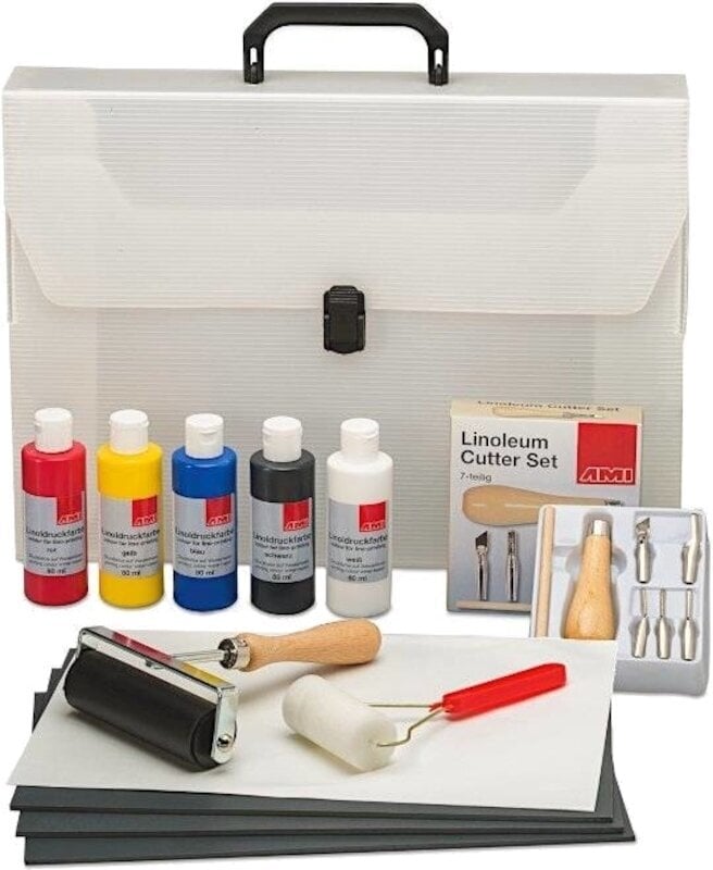 Culoare pentru linogravură AMI Starter Set Culoare pentru linogravură 5 x 80 ml