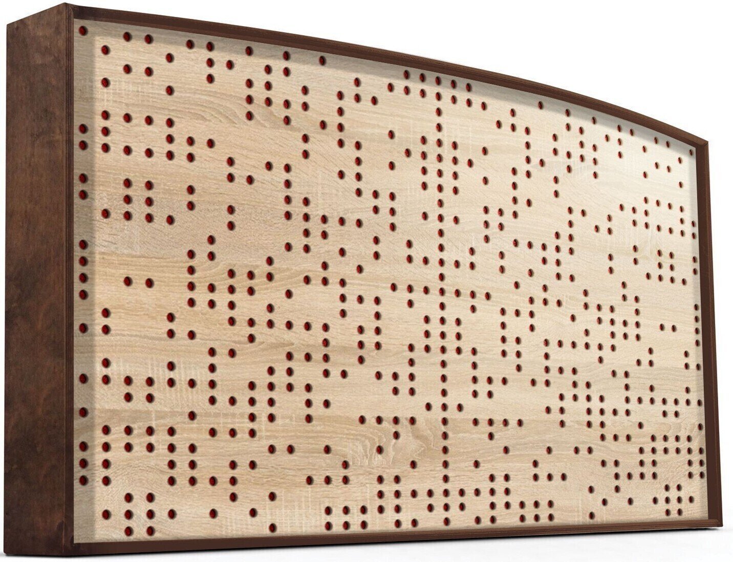 Panel de madera absorbente Mega Acoustic AcouStand Binary Diffuser Sonoma Oak/Walnut/Red Panel de madera absorbente