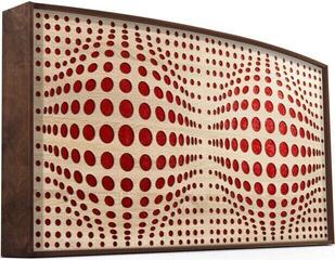 Panou absorbant din lemn Mega Acoustic AcouStand AcouSphere Sonoma Oak/Walnut/Red Panou absorbant din lemn