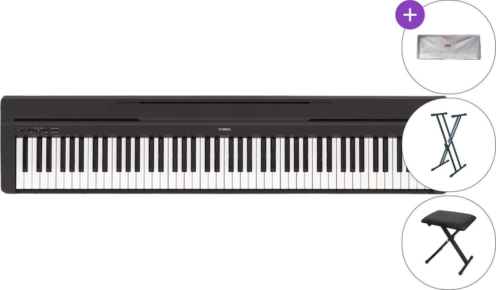 Yamaha P-45 B Stand SET Pian de scenă digital Black - Muziker