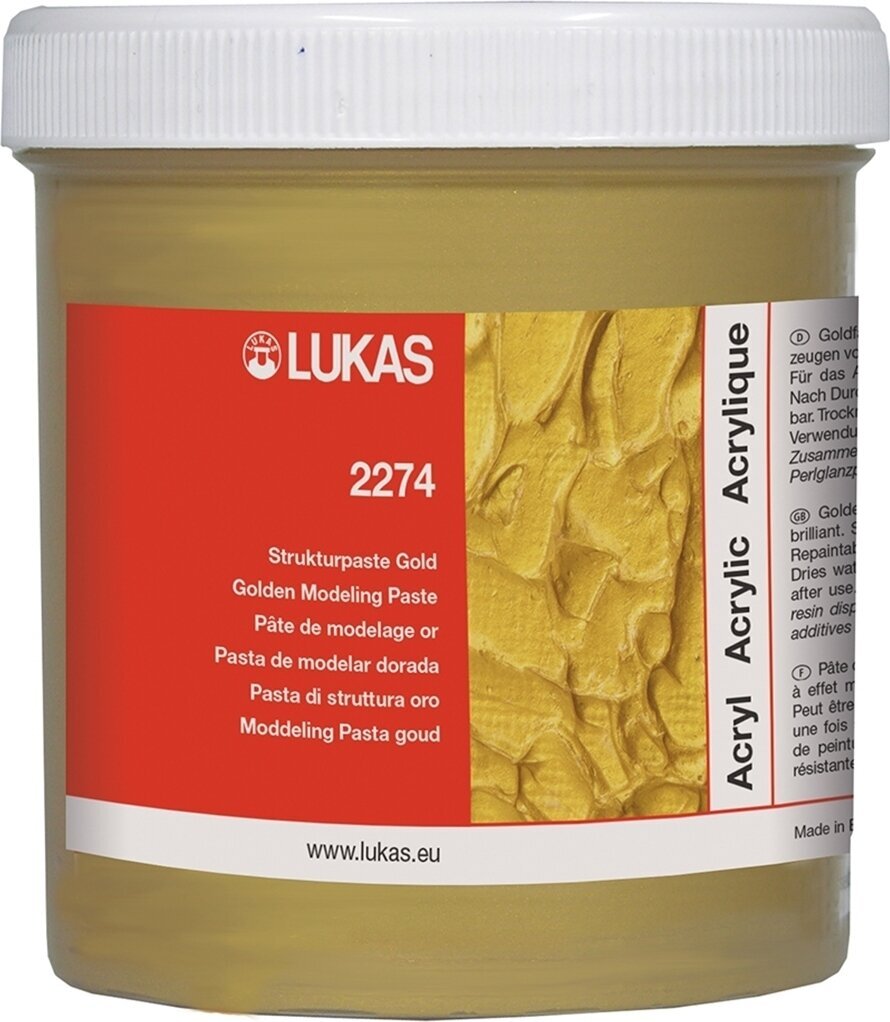 Pastă de structurare Lukas 722740250 Pastă de structurare 250 ml Gold