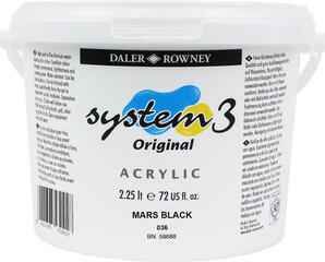 Akrilna boja Daler Rowney System3 Акрилне боје Mars Black 2,25 L 1 kom