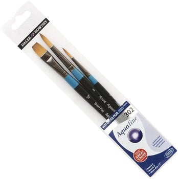 Paint Brush Daler Rowney Aquafine Set of Brushes 3 pcs - 1