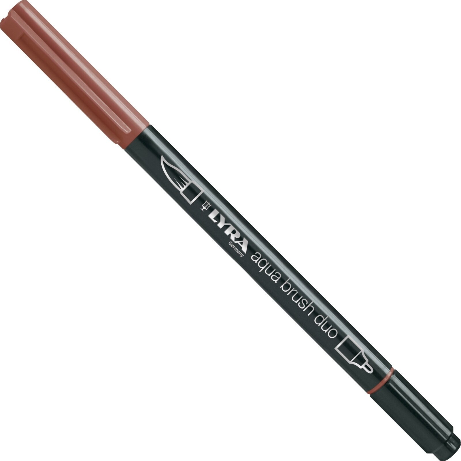 Feutre à point Lyra Double Tip Aqua Duo Stylo marqueur Van Dyck Brown 1 pc