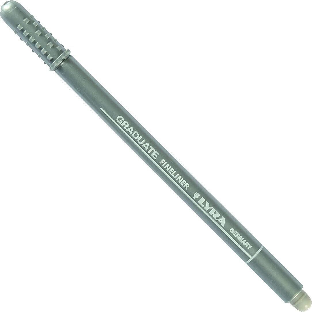 Felt-Tip Pen Lyra Graduate Marker Silver Grey 1 pc