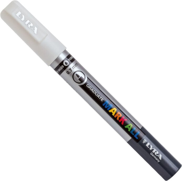 Felt-Tip Pen Lyra Graduate Mark Permanent Marker 0,7 mm White 1 pc