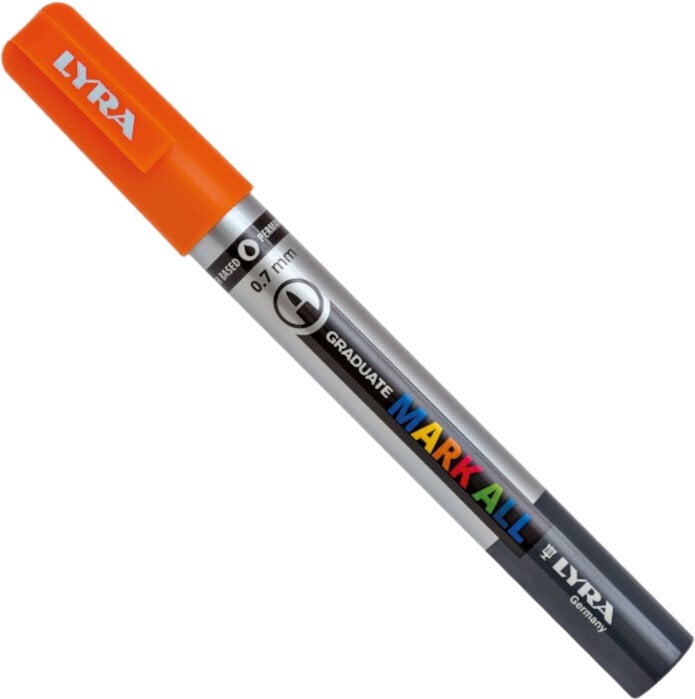 Filtpen Lyra Graduate Mark Permanent Markeringspen 0,7 mm Orange 1 stk.