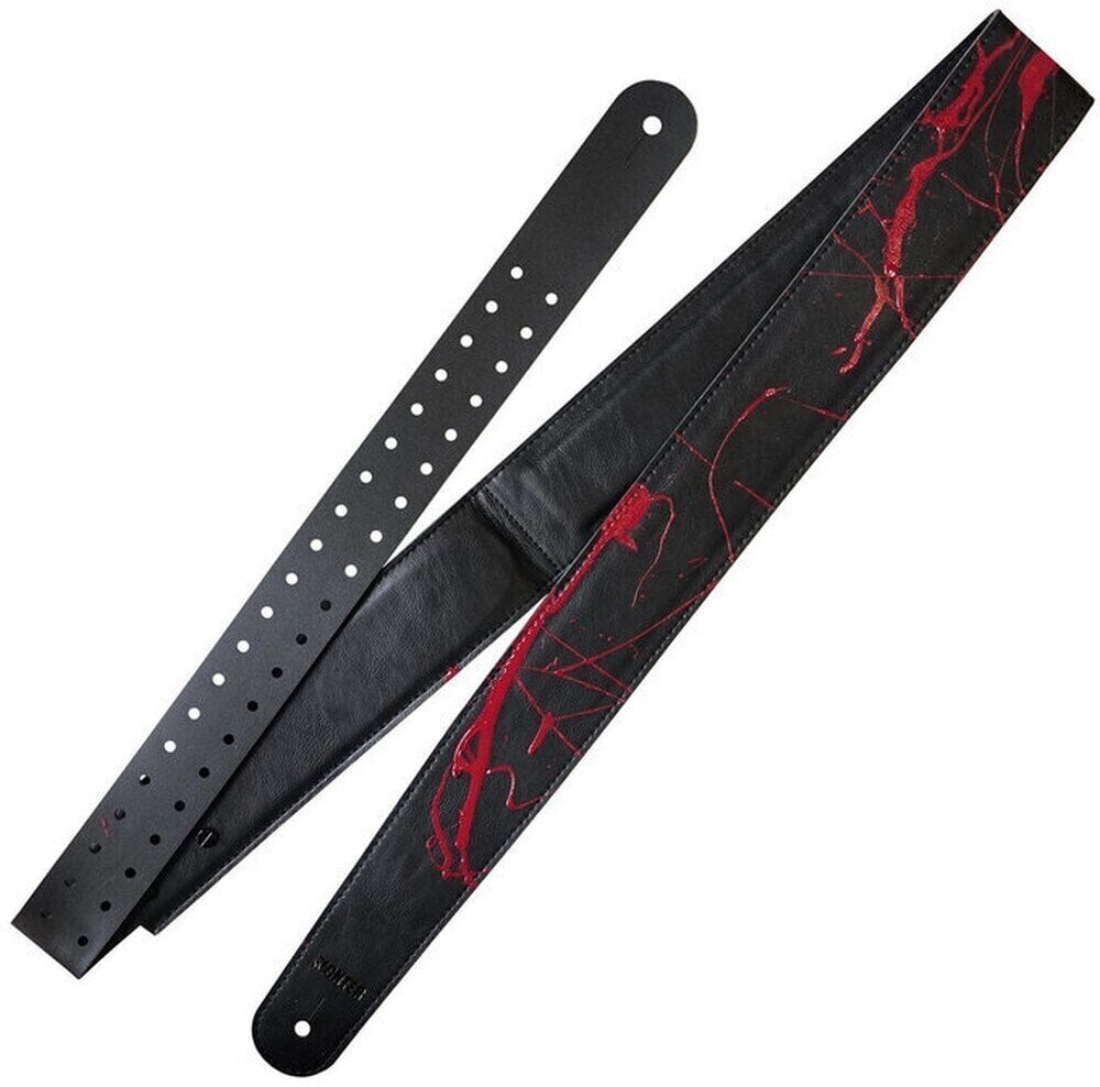 Courroie de guitare Richter Gary Holt Signature Courroie de guitare Black & Red