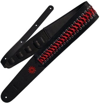 Guitar strap Richter Paul Landers Signature Guitar strap Corset Laced Red - 1