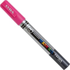 Flomaster Lyra Graduate Mark Permanent Маркер оловка 1mm Pink 1 kom