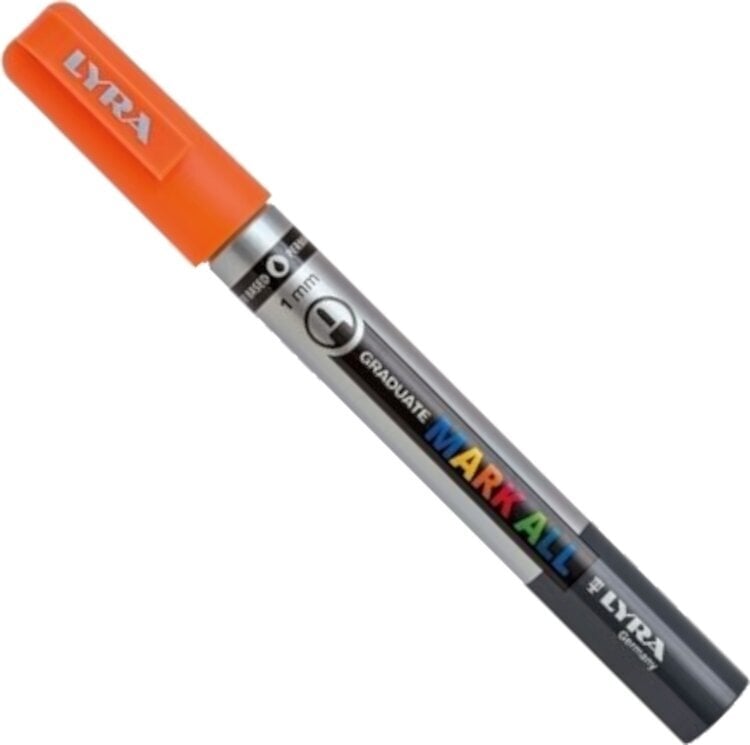 Felt-Tip Pen Lyra Graduate Mark Permanent Marker 1 mm Neon Orange 1 pc