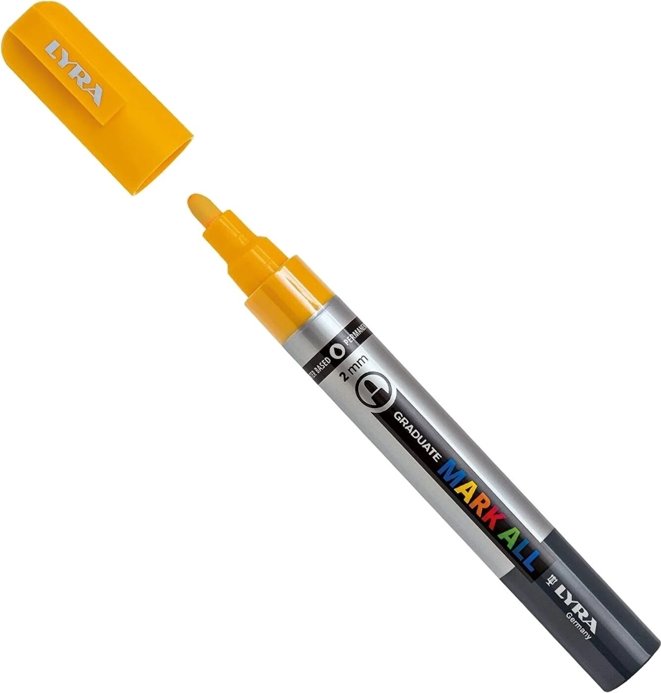 Filtpen Lyra Graduate Mark Permanent Markeringspen 2 mm Yellow 1 stk.