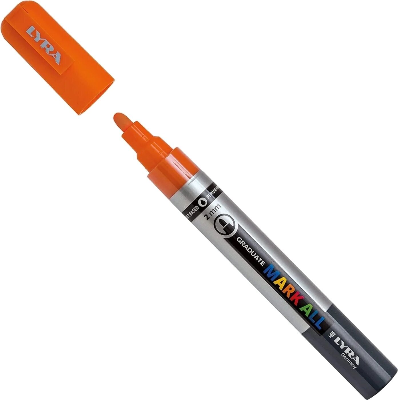 Viltstift Lyra Graduate Mark Permanent Markeerstift 2 mm Orange 1 stuk