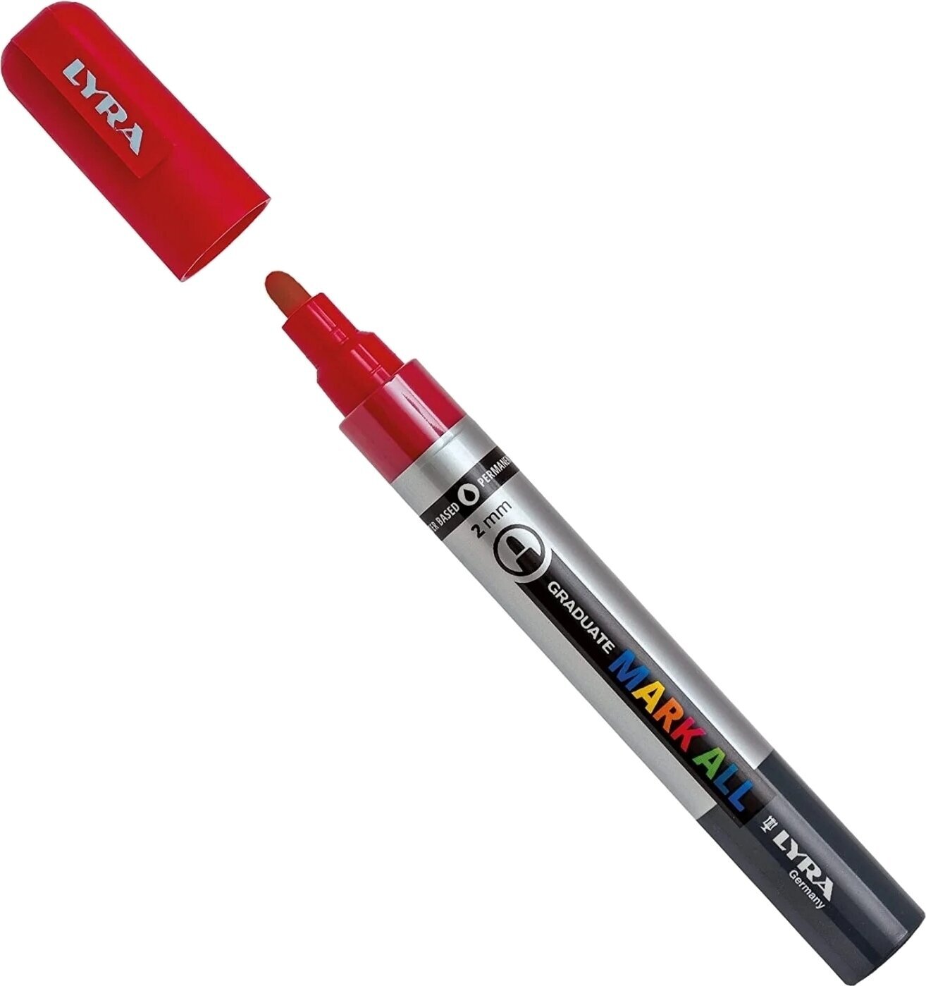 Flomaster Lyra Graduate Mark Permanent Marker pero 2 mm Red 1 kos