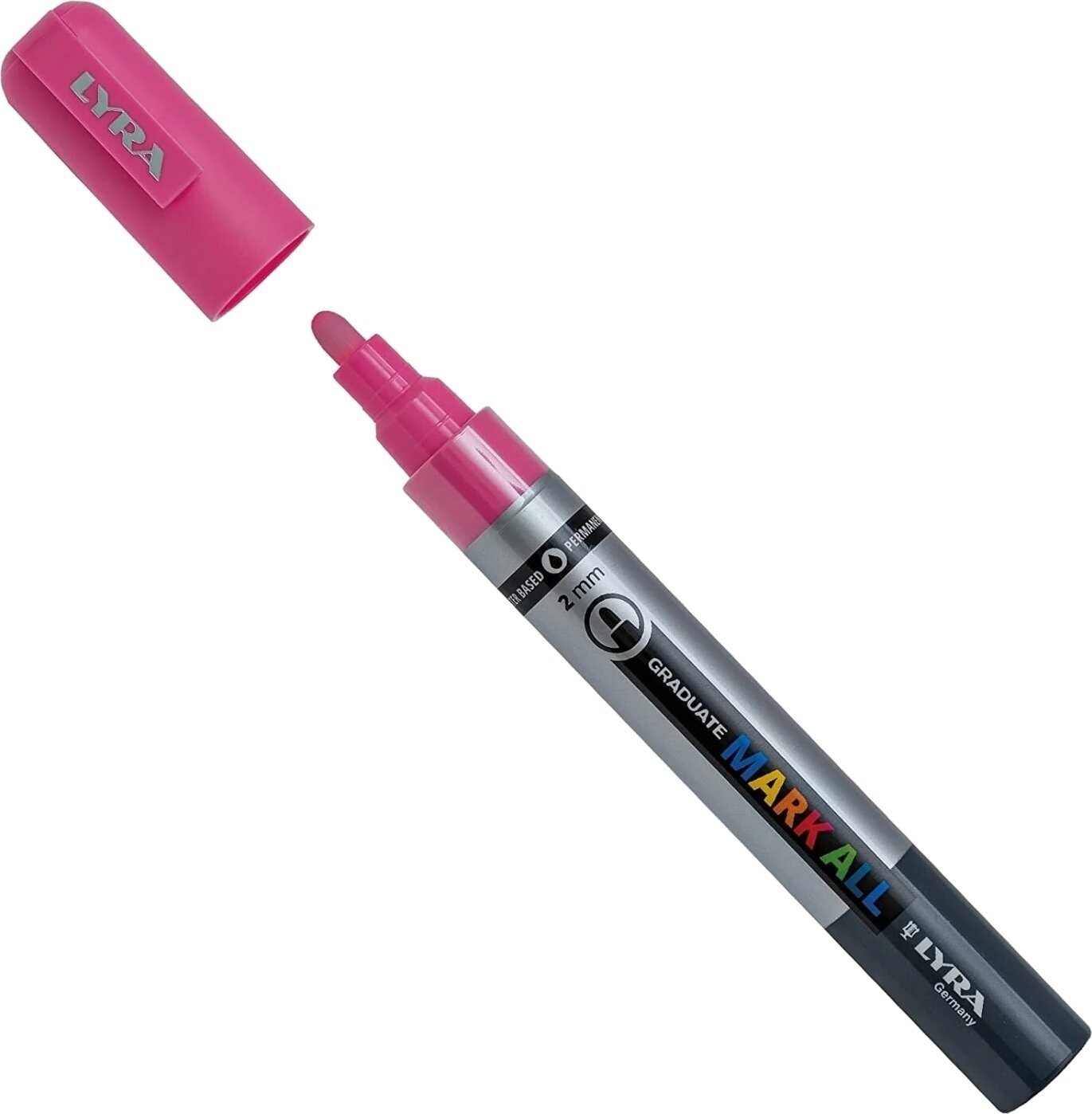 Filtpen Lyra Graduate Mark Permanent Markeringspen 2 mm Pink 1 stk.