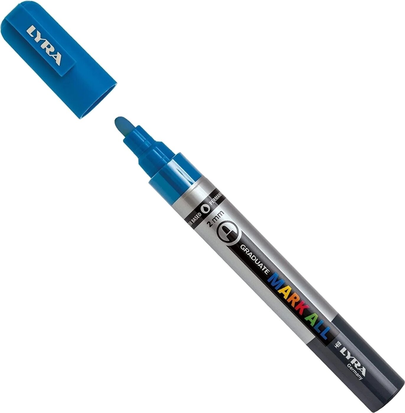 Pixur cu pâslă Lyra Graduate Mark Permanent Marcator 2 mm Light Blue 1 buc