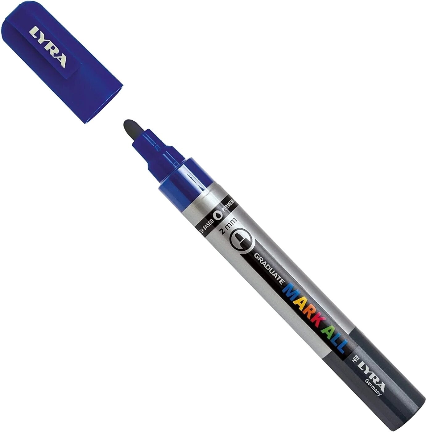 Felt-Tip Pen Lyra Graduate Mark Permanent Marker 2 mm Dark Blue 1 pc