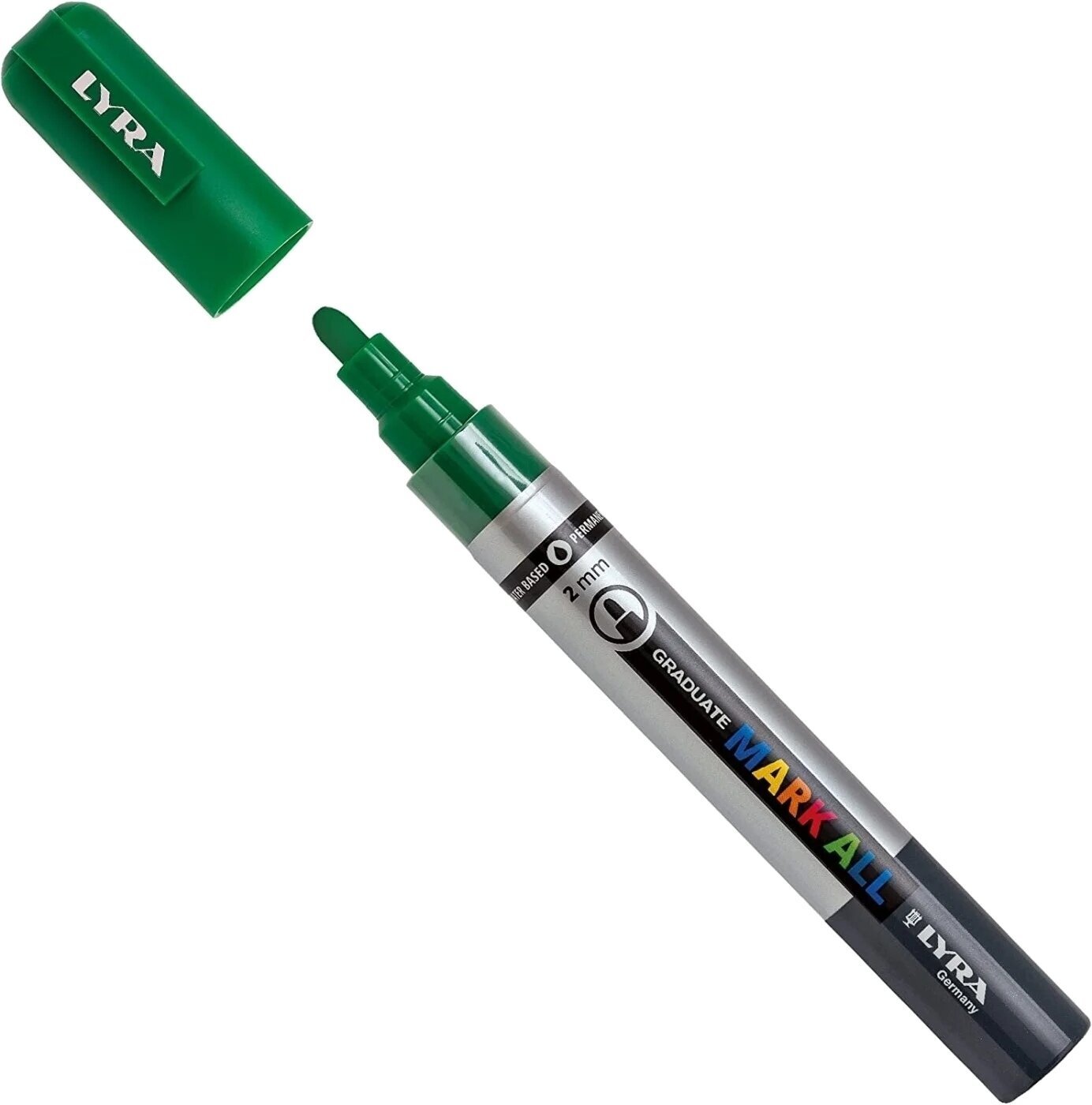 Pixur cu pâslă Lyra Graduate Mark Permanent Marcator 2 mm Sap Green 1 buc